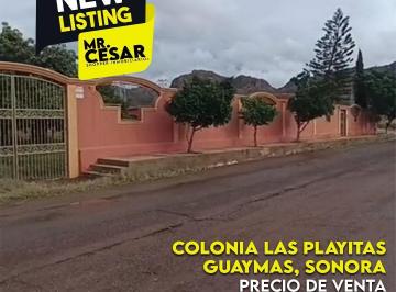 Casa · 1000m² · 3 Recámaras · 1 Estacionamiento · Amplia Casa en Venta en Colonia Las Playitas, Guaymas, Sonora