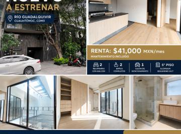 Departamento de 2 habitaciones, Cuauhtémoc · Departamento Nuevo a Estrenar en Cuauhtémoc – a 4 Calles del Ángel de La Independencia