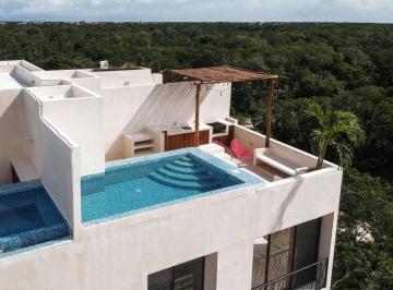 Departamento · 160m² · 2 Recámaras · 1 Estacionamiento · PH en Venta Tulum ¡Penthouse con Hermosa Piscina Privada!