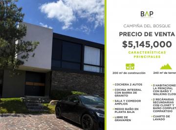 Casa de 3 habitaciones, León · Casa de 240 m² con 3 Recámaras en Venta en La Campiña del Bosque