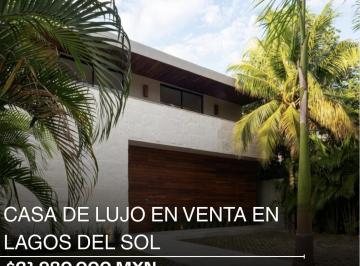 Casa · 502m² · 4 Recámaras · 8 Estacionamientos · Casa en Venta de 596 m² en Lagos del Sol Av Colosio, Cancún