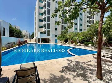 Departamento de 2 habitaciones, Cancún · Departamento Tipo Pent House en Renta - Residencial Aqua