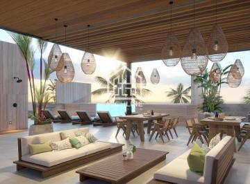 Departamento · 90m² · 2 Recámaras · 1 Estacionamiento · Departamento en Venta en Puerto Morelos, 2 Habitaciones, Alberca y Gym