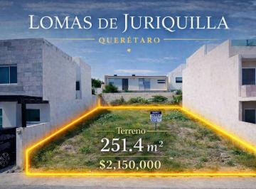 Terreno / Lote · 251m² · Terreno en Venta Lomas de Juriquilla