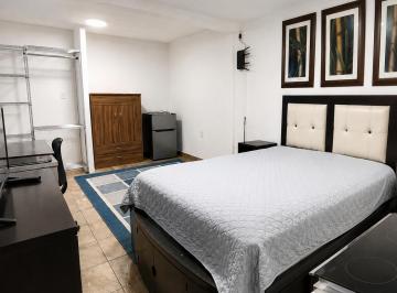Departamento de 1 habitación, Alvaro Obregón · Recámara de 18 m² en Renta Amueblada con Baño