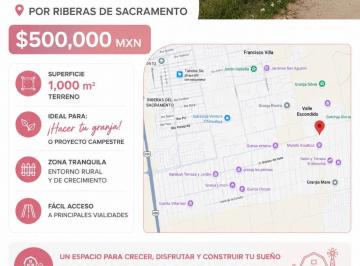 Terreno / Lote · 1000m² · Terreno - Riberas del Sacramento