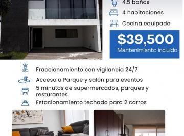Casa de 4 habitaciones, San Andrés Cholula · Casa Amueblada Parque Zacatecas Lomas de Angelopolis