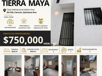 Casa de 1 habitación, Benito Juárez · Casa en Tierra Maya