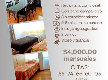 Departamento compartido de 1 habitación, Iztapalapa · Habitación (Roomies) a 5 Minutos Esime Culhuacán Uam Xochimilco