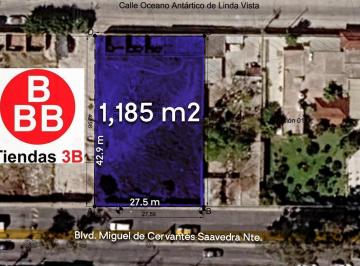 Terreno / Lote · 1185m² · Terreno en Renta Miguel de Cervantes Saavedra, Lindavista, León, Guanajuato