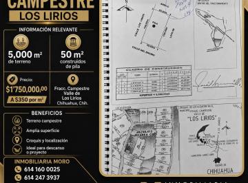 Terreno / Lote , Chihuahua · Terreno en Venta Para Casa de Campo en Majalca Los Lirios 5,000 m²