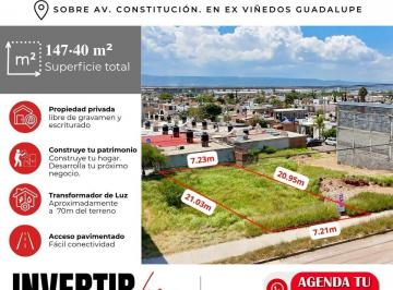 Terreno / Lote , Aguascalientes · Terreno en Venta Sobre Av Constitución en Ex Viñedos Guadalupe