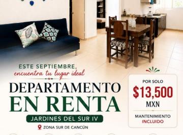 Departamento de 2 habitaciones, Cancún · Departamento Amueblado en Renta | Jardines del Sur 4 | Cancún