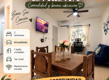 Departamento de 2 habitaciones, Cancún · ¡Precio Oportunidad Solo Octubre! | Depa Amueblado en Renta | Jardines del Sur 4, Cancún