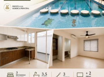 Casa en Renta de 4 habitaciones Jardines del Sur · Casa en Renta | Modelo Ceiba | 3 Niveles | 3 Recámaras + 2 Áreas de Tv o Estudio | Frente a La Albe