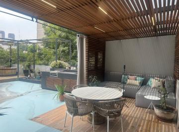 Departamento de 2 habitaciones, Miguel Hidalgo · PH Semiamueblado en Anzures | Solo 5 Deptos | Roof Garden Privado 95 m² Equipado | Elevador Directo