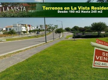 Terreno / Lote · 160m² · Venta de Terrenos en La Vista Residencial, Desde 160 m², Alberca, Seguridad 24.7