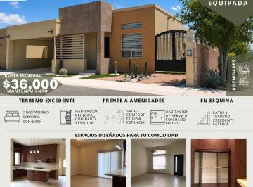 Casa de 3 habitaciones, Hermosillo · Casa en Renta en Monterosa Residencial