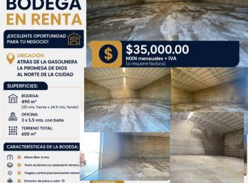 Bodega comercial , Chihuahua · Gran Oportunidad de Renta de Bodega Ubicada Al Norte de La Ciudad por Tan Solo $35,000