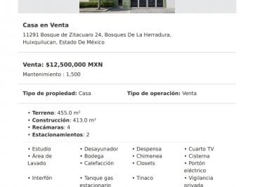 Casa de 4 habitaciones, Huixquilucan · Casa en Venta Bosques de La Herradura