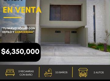 Casa · 264m² · 3 Recámaras · 3 Estacionamientos · Casa en Residencial El Molino