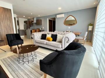 Departamento · 120m² · 3 Recámaras · 2 Estacionamientos · Departamento Totalmente Amueblado en Renta Torre Cibeles 2 Zapopan