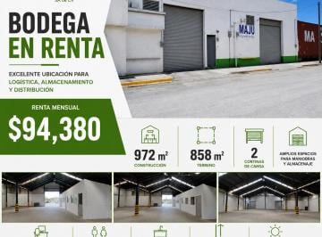 Bodega comercial , Guadalupe · Bodega en Renta
