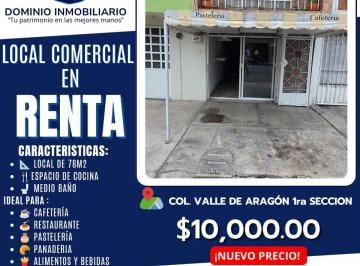 Local comercial , Nezahualcóyotl · Dominio Inmobiliario Propone en Renta Local Comercial en Valle de Aragon I Seccion, Nezahualcoyotl
