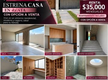 Casa de 4 habitaciones, Zapopan · Valle Imperial! Casa en Renta Totalmente Nueva Lista Para Estrenar