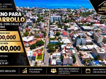 Terreno / Lote , Solidaridad · Venta Terreno en Esquina, Av 35 con Calle 4, Col. Centro, Playa del Carmen Quintana Roo.