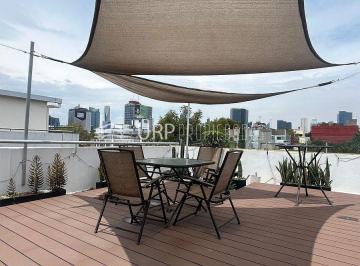 Departamento de 3 habitaciones, Cuauhtémoc · Townhouse en Renta con Roof Garden Privado en Col. Roma Norte