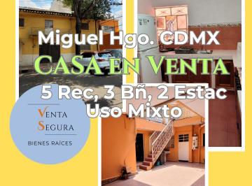Casa de 5 habitaciones, Miguel Hidalgo · Casa en Venta en Pensil, Miguel Hidalgo, Cdmx | 215 m², Uso Mixto, 5 Recámaras, 3 Baños, 2 Autos