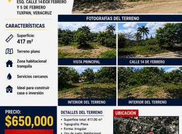 Terreno / Lote , Tuxpan · ¡Oportunidad de Inversión! Terreno en Venta en Tuxpan, Veracruz