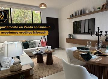 Departamento · 80m² · 3 Recámaras · 1 Estacionamiento · Departamento en Venta de 3 Habitaciones en Cancun con Alberca