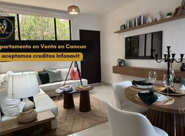 Departamento · 80m² · 3 Recámaras · 1 Estacionamiento · Departamento en Venta de 3 Habitaciones en Cancun con Alberca