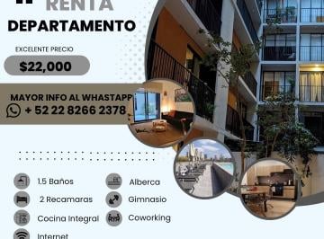 Departamento de 2 habitaciones, Cuauhtémoc · Departamento 2 Recámaras | Roma Norte