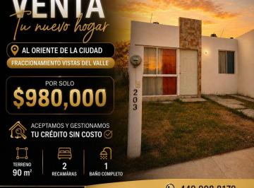 Casa de 2 habitaciones, Aguascalientes · Casa en Venta de un Piso I Vistas del Valle I 2 Recamaras I 1 Baño I 90 m Cuadrados.