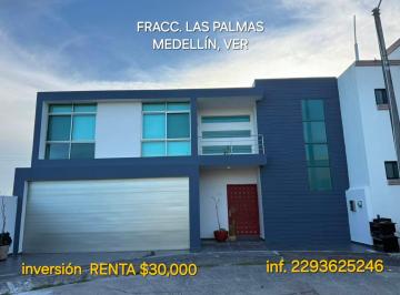 Casa de 3 habitaciones, Medellín · Renta Casa Amplia Fraccionamiento Las Palmas de Medellin, Veracruz