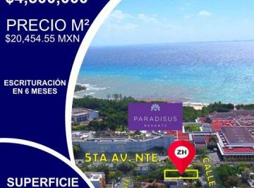 Terreno comercial , Solidaridad · Venta Terreno Comercial Mixto Muy Cerca 5ta. Av Playa del Carmen.