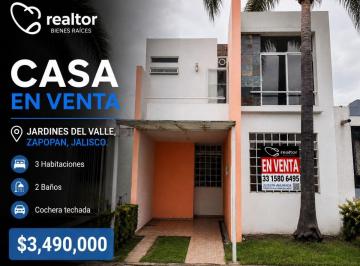 Casa en condominio de 3 habitaciones, Zapopan · Casa en Venta en Zapopan, Jalisco (Jardines del Valle)