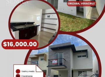 Casa · 3 Recámaras · 2 Estacionamientos · Casa en Renta Residencial Aria - Orizaba, Veracruz