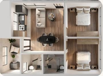 Departamento · 66m² · 2 Recámaras · Pre Venta Departamentos en Col. Arenal