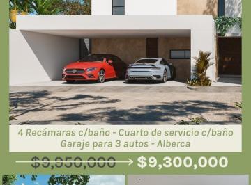 Casa · 361m² · 4 Recámaras · 3 Estacionamientos · Casa en Venta en Temozón Norte, Mérida Yucatán