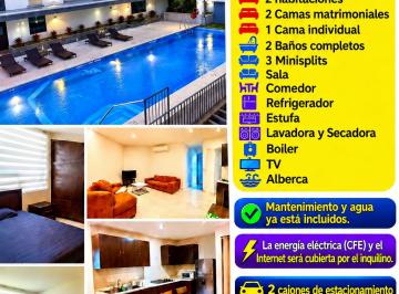 Departamento de 2 habitaciones, Apodaca · Excelente Departamento Amueblado Apodaca