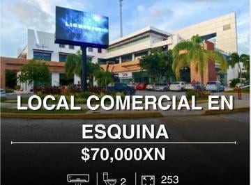 Local comercial · 253m² · 2 Estacionamientos · Local de 253 m² en Plaza Galerías Infinity Av Nichupté, Cancún