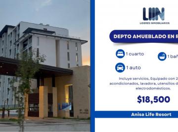 Departamento de 1 habitación, León · Departamento Amueblado y con Servicios en Renta Anisa Life Resort