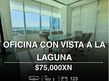 Oficina · 123m² · 3 Estacionamientos · Oficina en Renta de 123 m² en Spectrum, Cancún