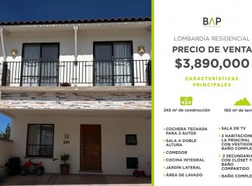 Casa de 3 habitaciones, León · Casa de 160 m² con 3 Recámaras en Venta en Lombardía Residencial