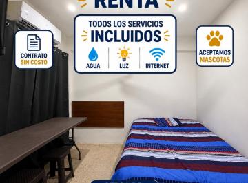 Departamento de 1 habitación, Mérida · Renta $4,700 Servicios Incluidos Contrato Sin Costo Pet Friendly