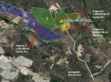 Terreno industrial , General Zuazua · “oportunidad de Inversión: 300 Has Industriales en Zuazua y Marín”